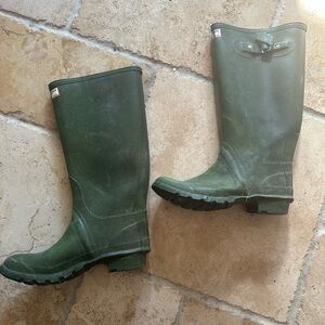 Hunter Olive Waterproof Boots
